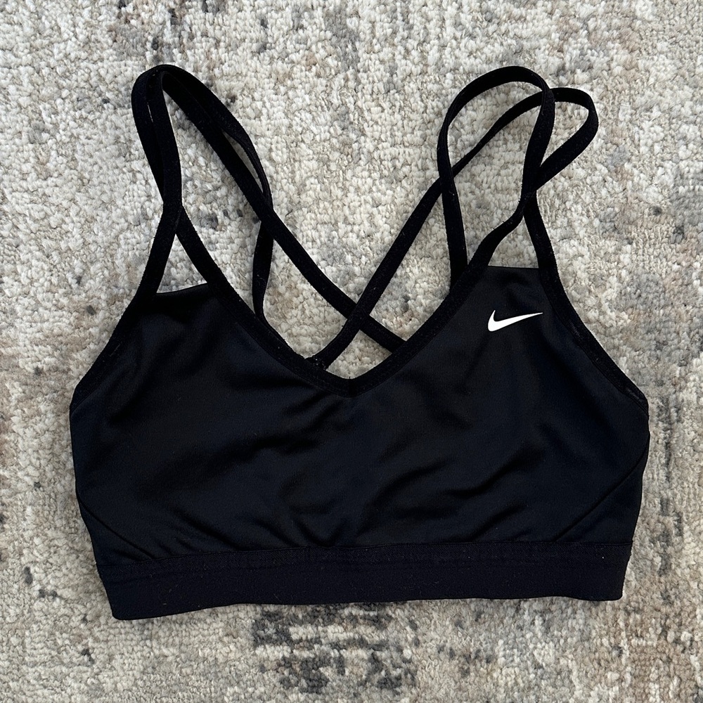 Nike black sports bra